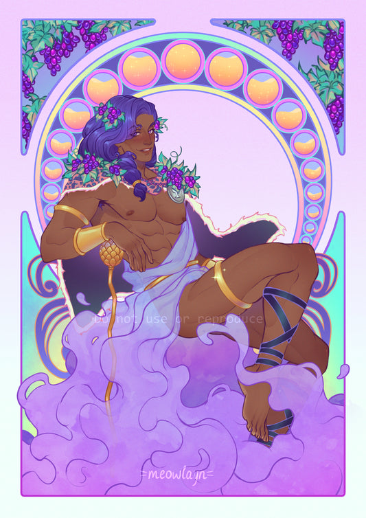 Art Nouveau Dionysus | Hades Print