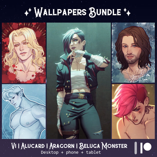 Vi + Alucard + Aragorn + Beluga Monster | Wallpapers